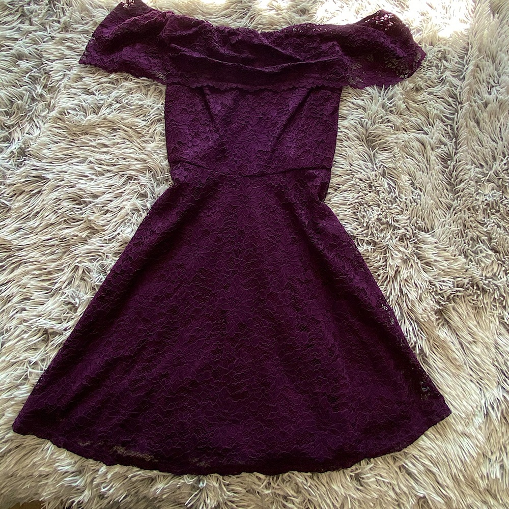 Charlotte Russe Off the Shoulder lace dress